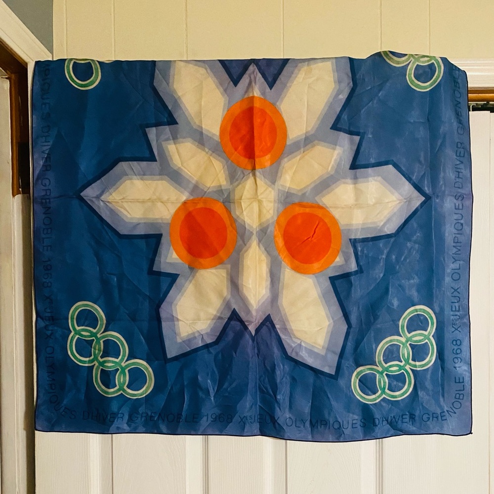 Vintage 1968 Jeux Olympiques Grenoble Limited scarf